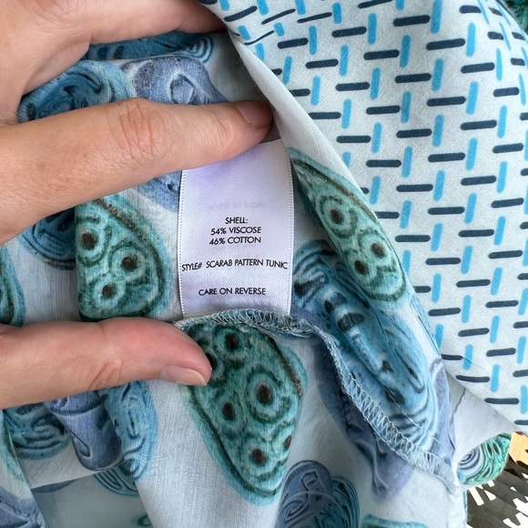 Egyptian Scarab Print Tunic - Picture 11 of 12